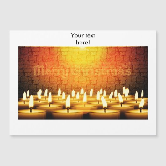 燃えるロウソク – メリークリスマス (正面)