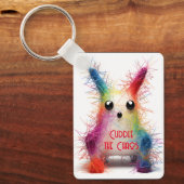 燃える人が混乱を鎮める キーホルダー (正面)