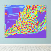 燃える僧 キャンバスプリント (インサイチュ (ウッドフロア))