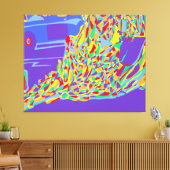 燃える僧 キャンバスプリント (インサイチュ (リビング))