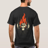 燃える力 Tシャツ (裏面)