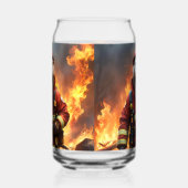 **"燃える勇気：オッター消防士』** ガラス缶 (左)