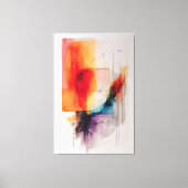 燃える地平線 キャンバスプリント (正面)