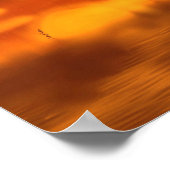 燃える夕日 ポスター (角)