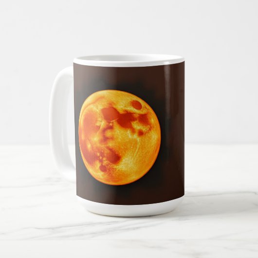 燃える太陽 コーヒーマグカップ (正面左)