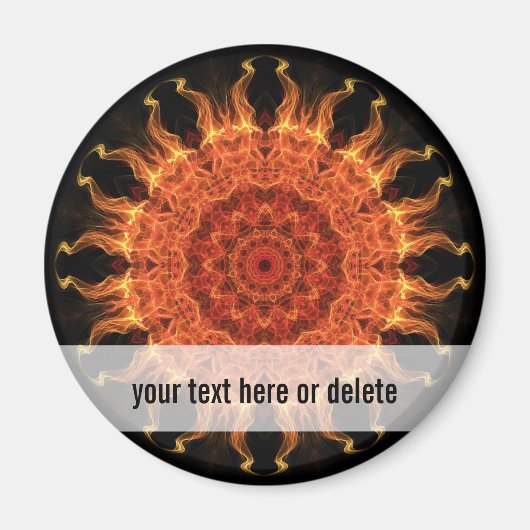 燃える太陽 マグネット (正面)