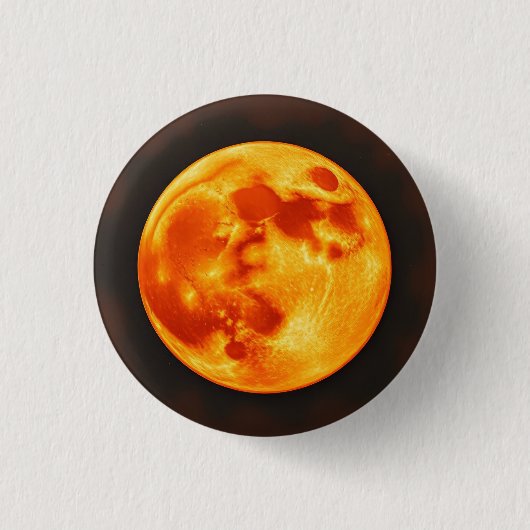 燃える太陽 缶バッジ (正面)