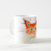 燃える子猫マグ コーヒーマグカップ (正面左)
