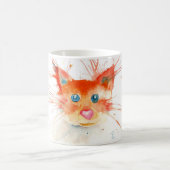 燃える子猫マグ コーヒーマグカップ (中央)