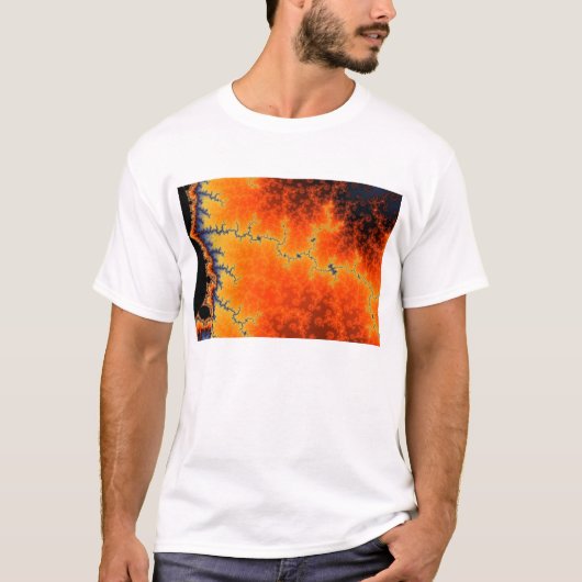 燃える断層線Tシャツ Tシャツ (正面)