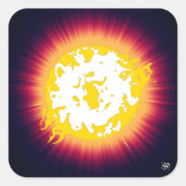 燃える星 スクエアシール