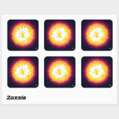 燃える星 スクエアシール (シート)