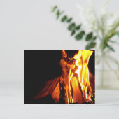 燃える木と火のポストカード ポストカード (スタンド正面)