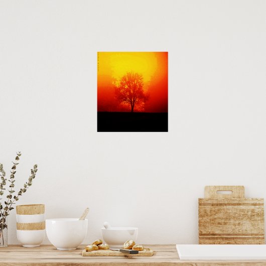 燃える木 ポスター (キッチン)
