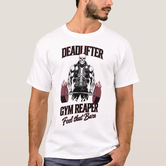 燃える死んだリフター感じジムリーパー Tシャツ (正面)