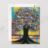 燃える民芸はロリ地方EVERETTの郵便はがきによって望みます ポストカード (正面/裏面)