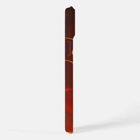 燃える炎のドラゴン | 神話のフレイム ドラゴン ファンタス iPhoneケース (右側面)