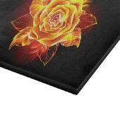 燃える炎のバラ カッティングボード (角)