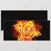 燃える炎のローズ 招待状 (正面/裏面)