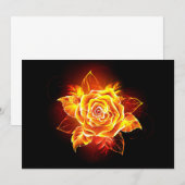 燃える炎のローズ 招待状 (正面/裏面)