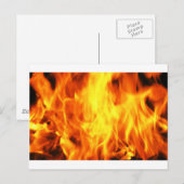 燃える炎 ポストカード (正面/裏面)