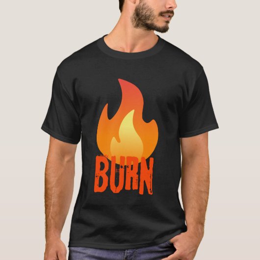 燃える炎Tシャツ Tシャツ (正面)