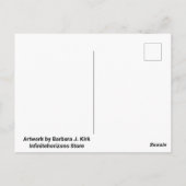 燃える白い燭台はがき ポストカード (裏面)