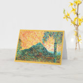 燃える砂漠 カード (黄色い花)