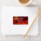 『燃える秋』のレーベル ラベル (インサイチュ)