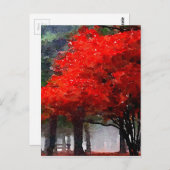 燃える秋 ポストカード (正面/裏面)