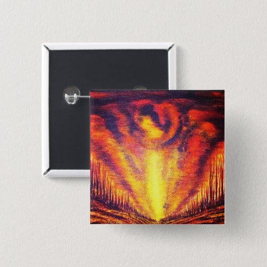 燃える空 缶バッジ (正面&裏面)