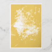 "燃える篝" 本物のホイルを使ったホリデーカード 箔シーズンカード (正面)