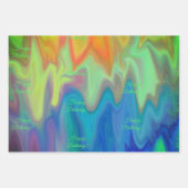 燃える色彩 ラッピングペーパーシート (正面)