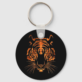 燃える虎 キーホルダー