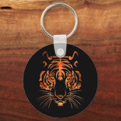 燃える虎 キーホルダー (正面)