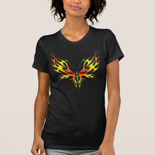 燃える蝶 Tシャツ (正面)