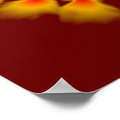 燃える部族の太陽のポスタープリント ポスター (角)