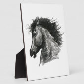 燃える野生の馬 フォトプラーク (側面)