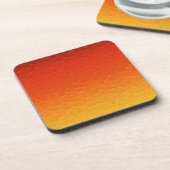 燃える金ゴールドのグラデーションなパチパチ鳴る音パターンにオレンジ赤 コースター (左側)