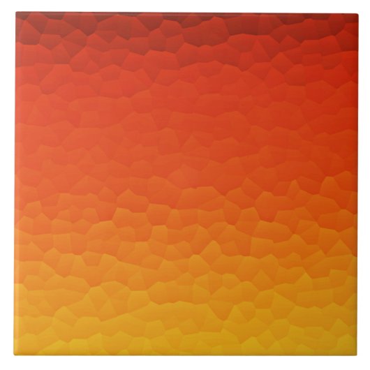燃える金ゴールドのグラデーションなパチパチ鳴る音パターンにオレンジ赤 タイル (正面)