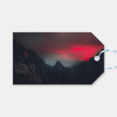 燃える雲、霧、山 ギフトタグ (正面(横))