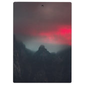 燃える雲、霧、山 クリップボード (裏面)