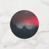 燃える雲、霧、山 コンフェッティ (スモール正面)