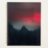 燃える雲、霧、山 プランナー手帳 (正面)
