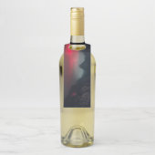 燃える雲、霧、山 ボトルネックタグ (ボトル)