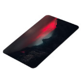 燃える雲、霧、山 マグネット (左側)