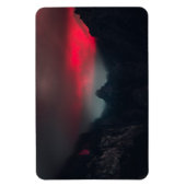 燃える雲、霧、山 マグネット (縦)