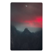 燃える雲、霧、山 ミニクリップボード (裏面)