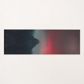 燃える雲、霧、山 ヨガマット (正面(横))