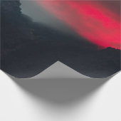 燃える雲、霧、山 ラッピングペーパー (角)